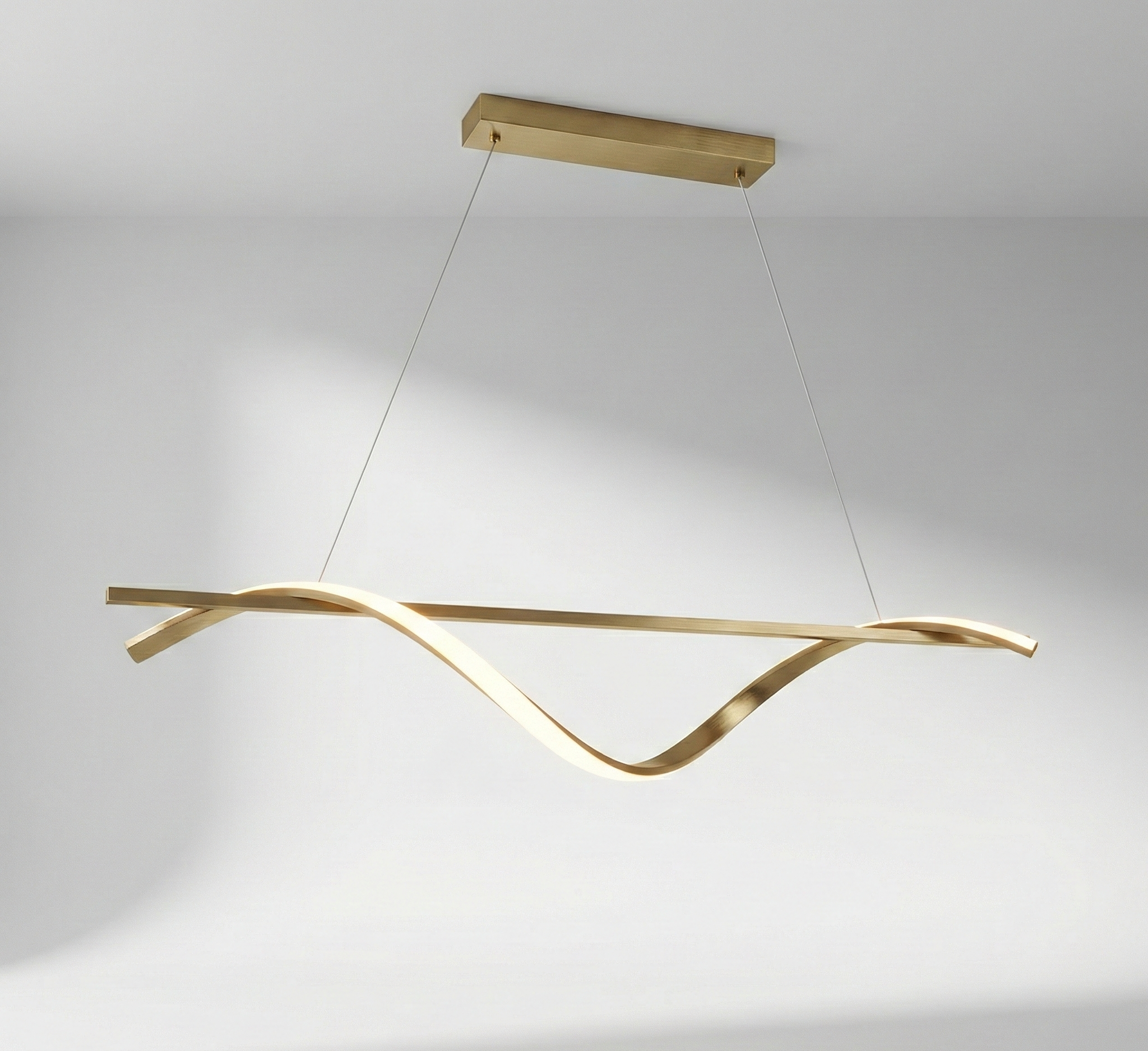 Lustre Led Design Moderne Ondulé