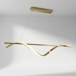 Lustre Led Design Moderne Ondulé