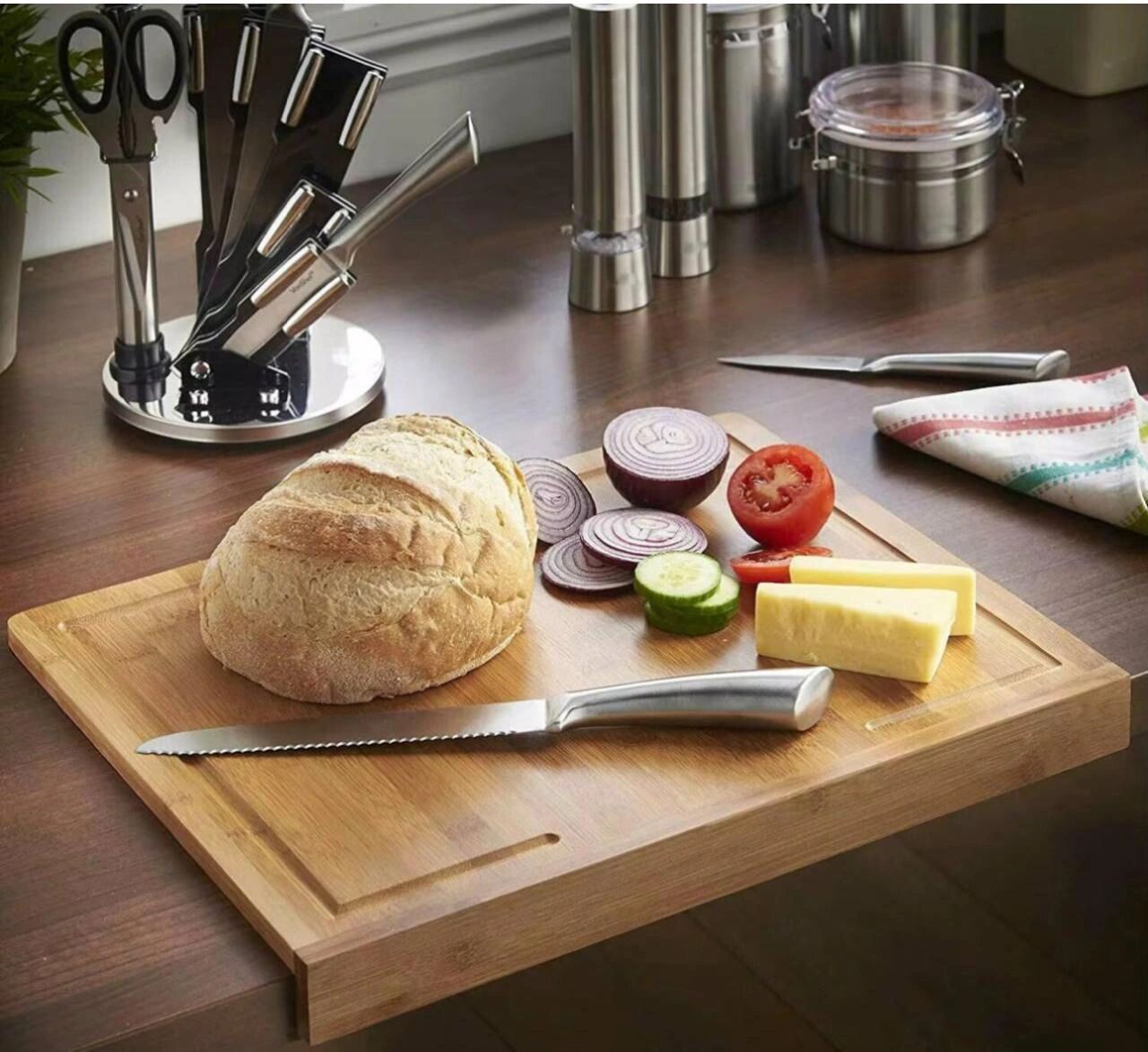 Planche À Découper En Bambou Alimentaire