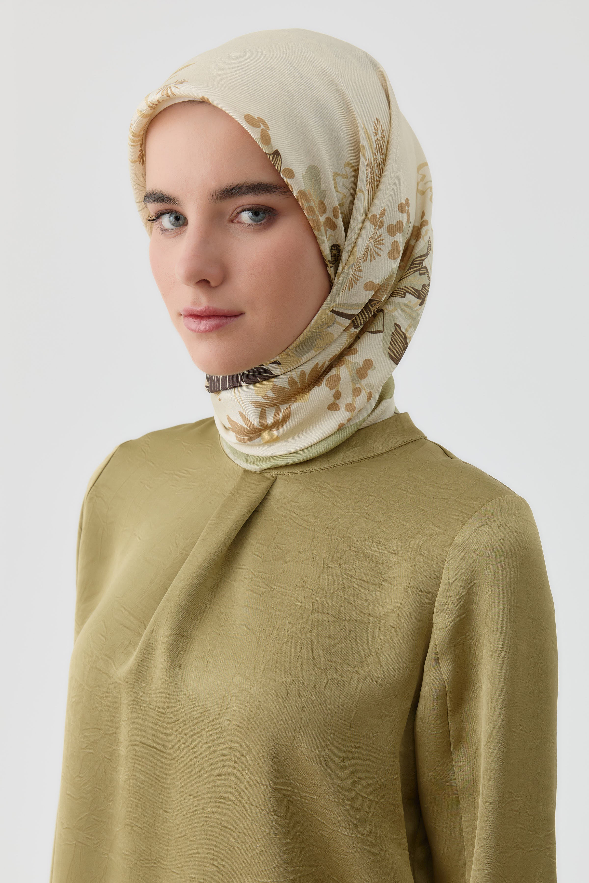 Écharpe En Soie Twill Feraye