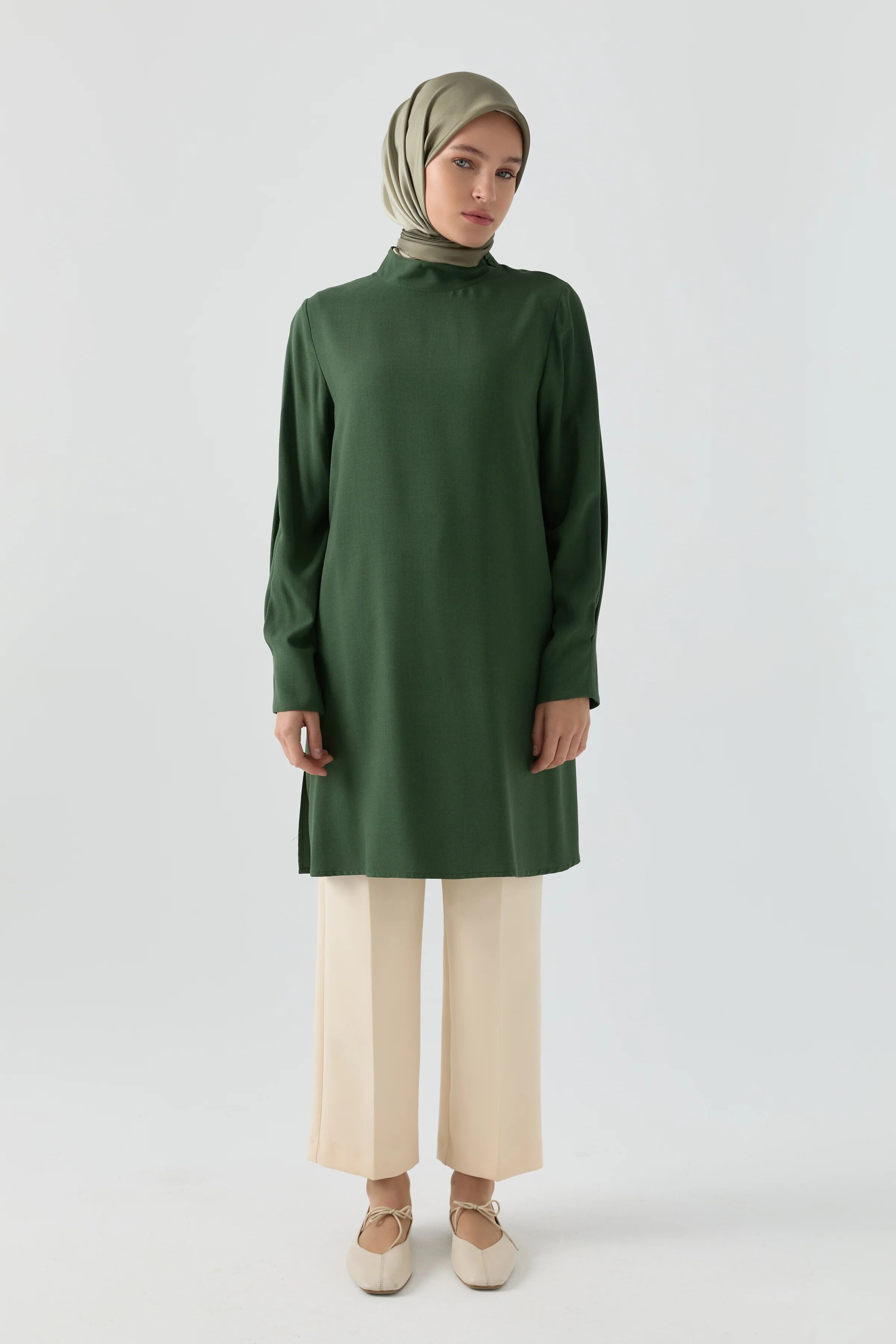 Tunique À Col Montant