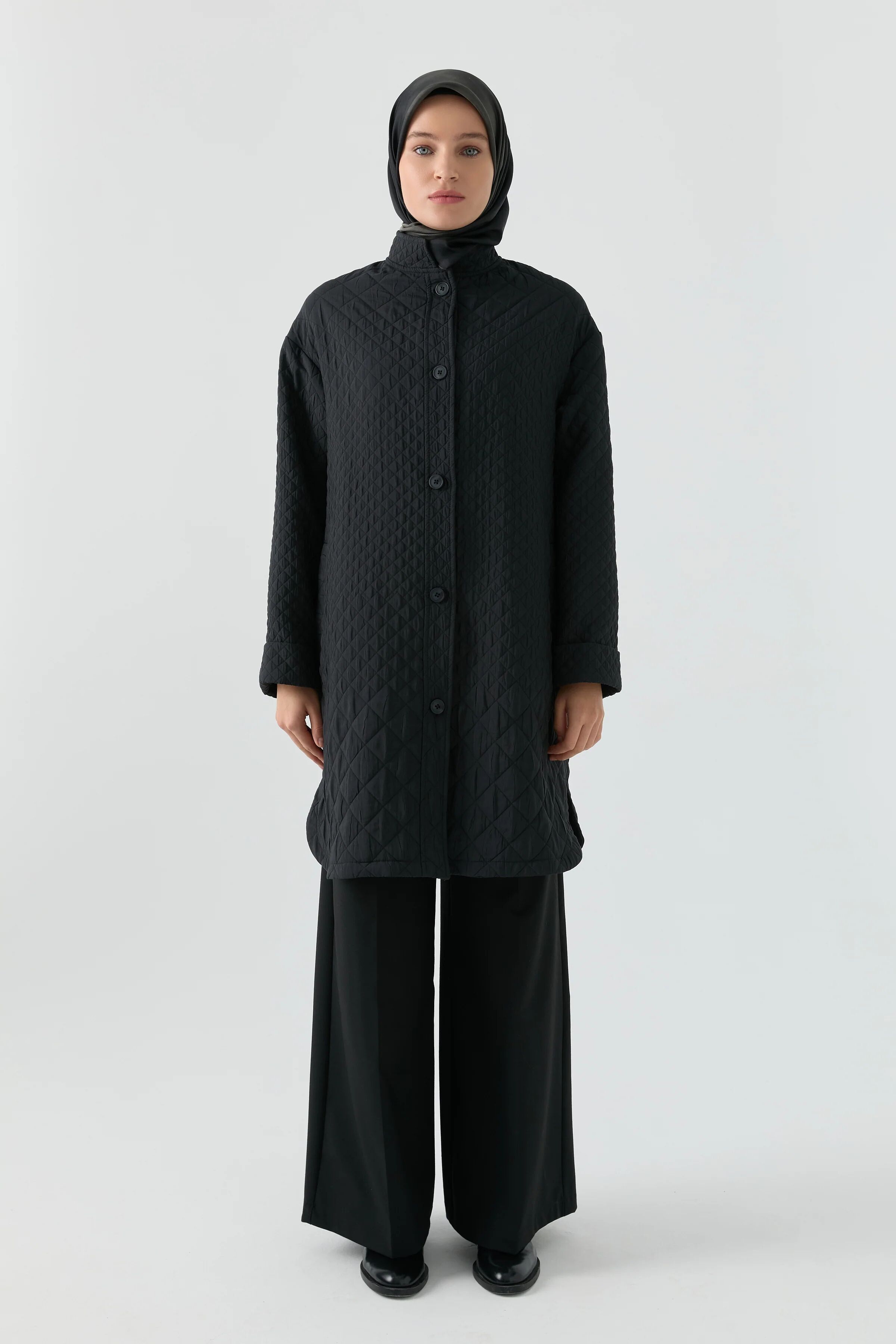 Manteau À Motif Diamant