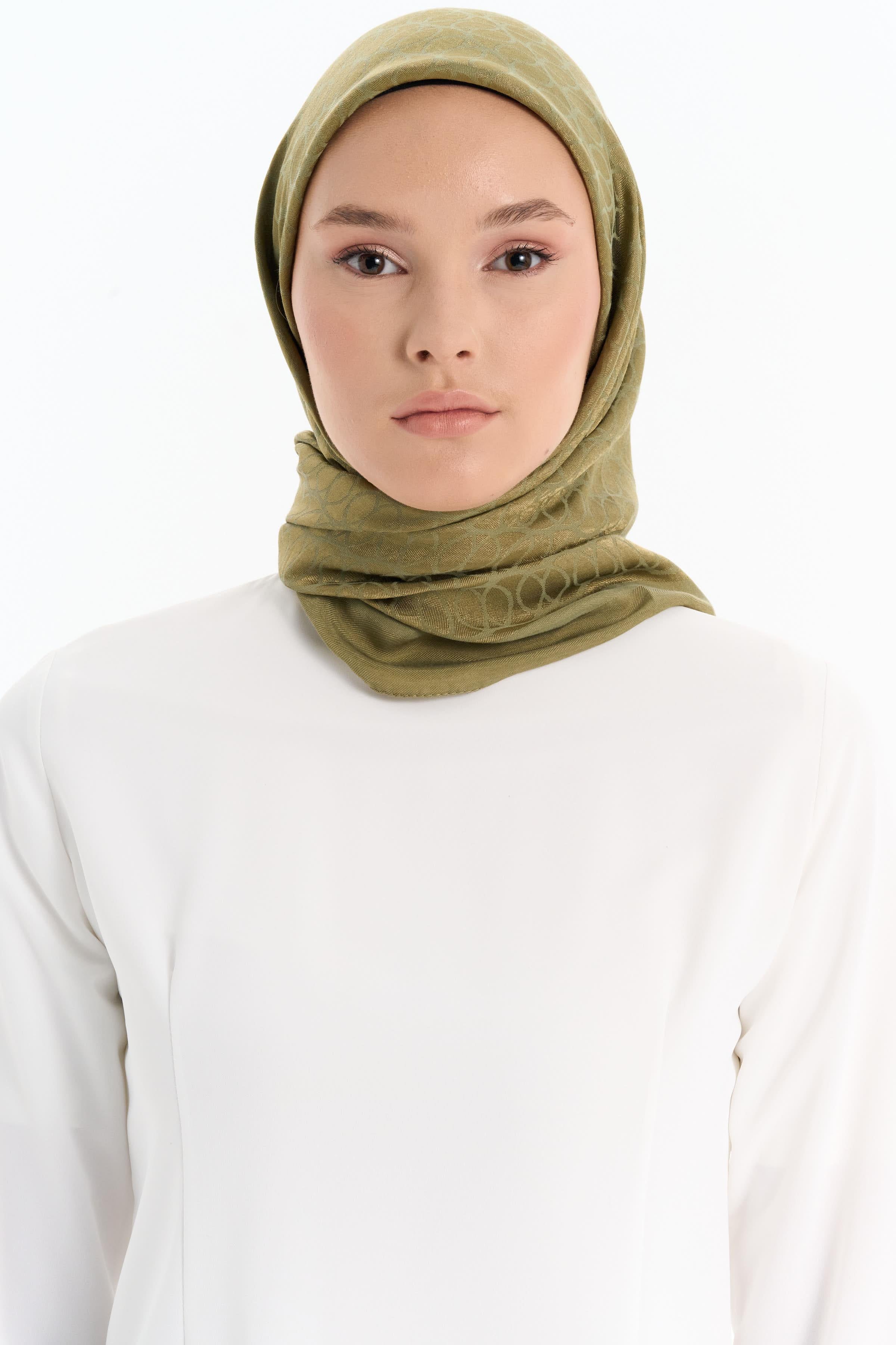 Écharpe À Motifs De Cercle Naturel