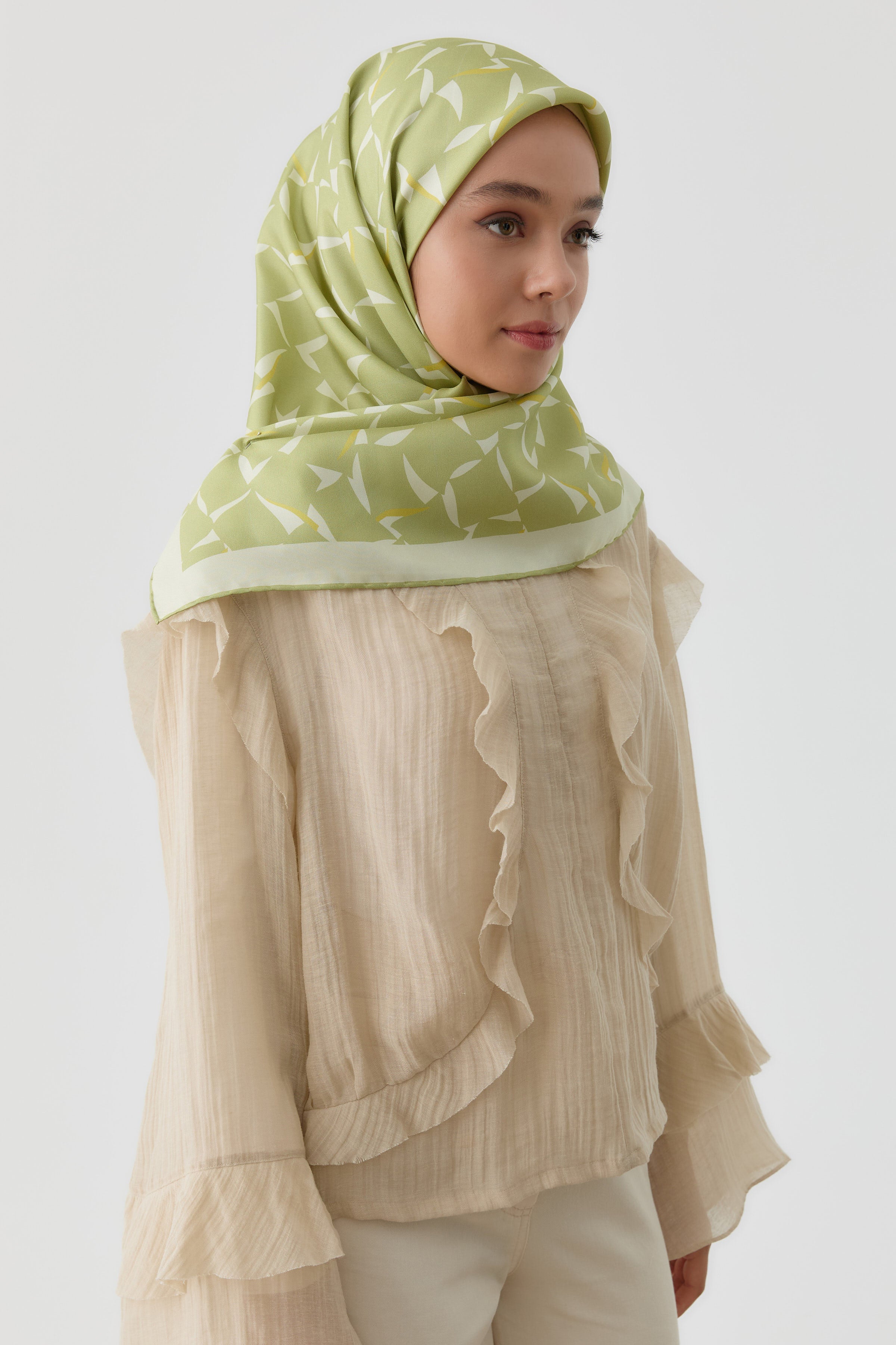 Écharpe En Soie Twill Mizan