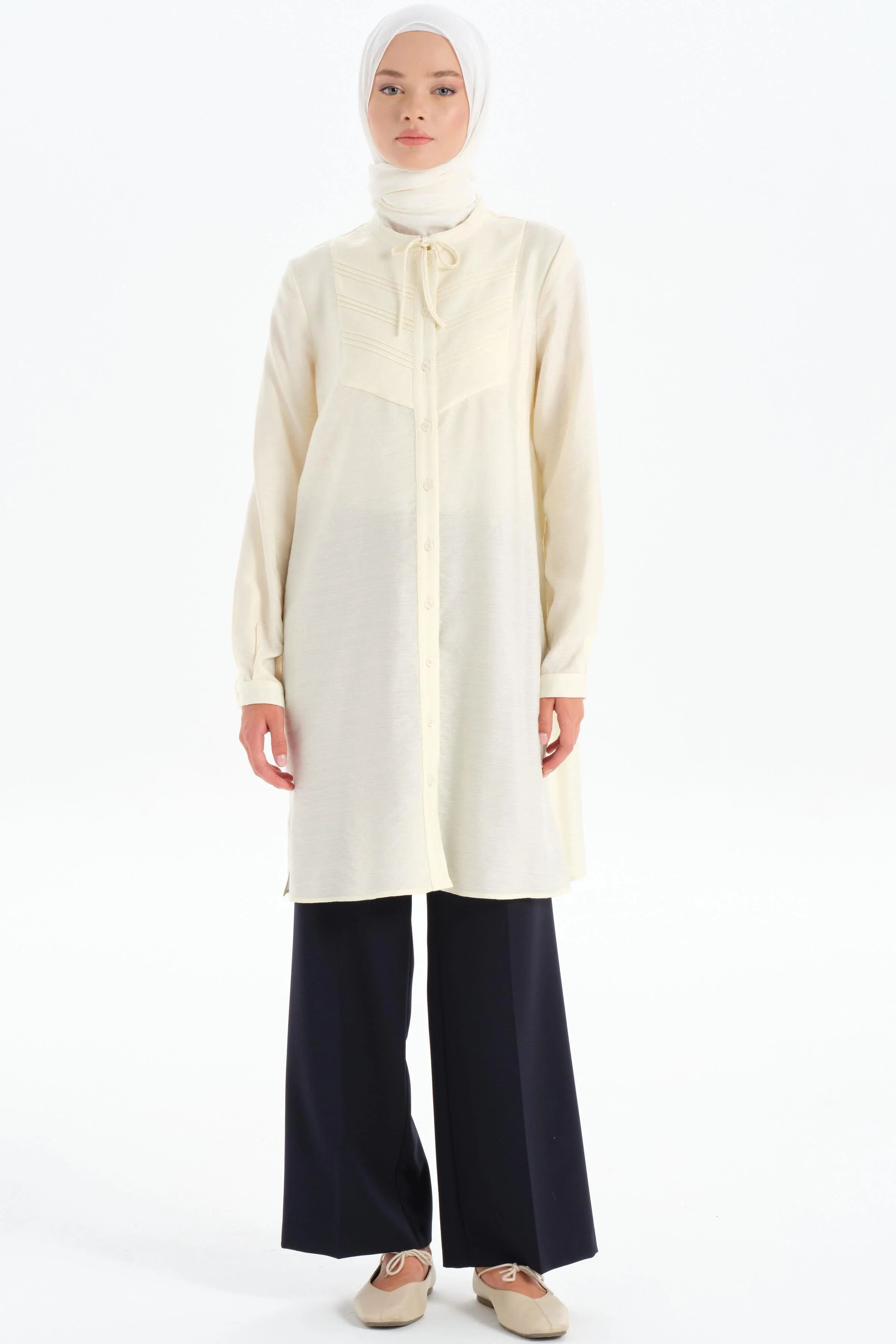 Pantalon Culotte À Taille Élastiquée