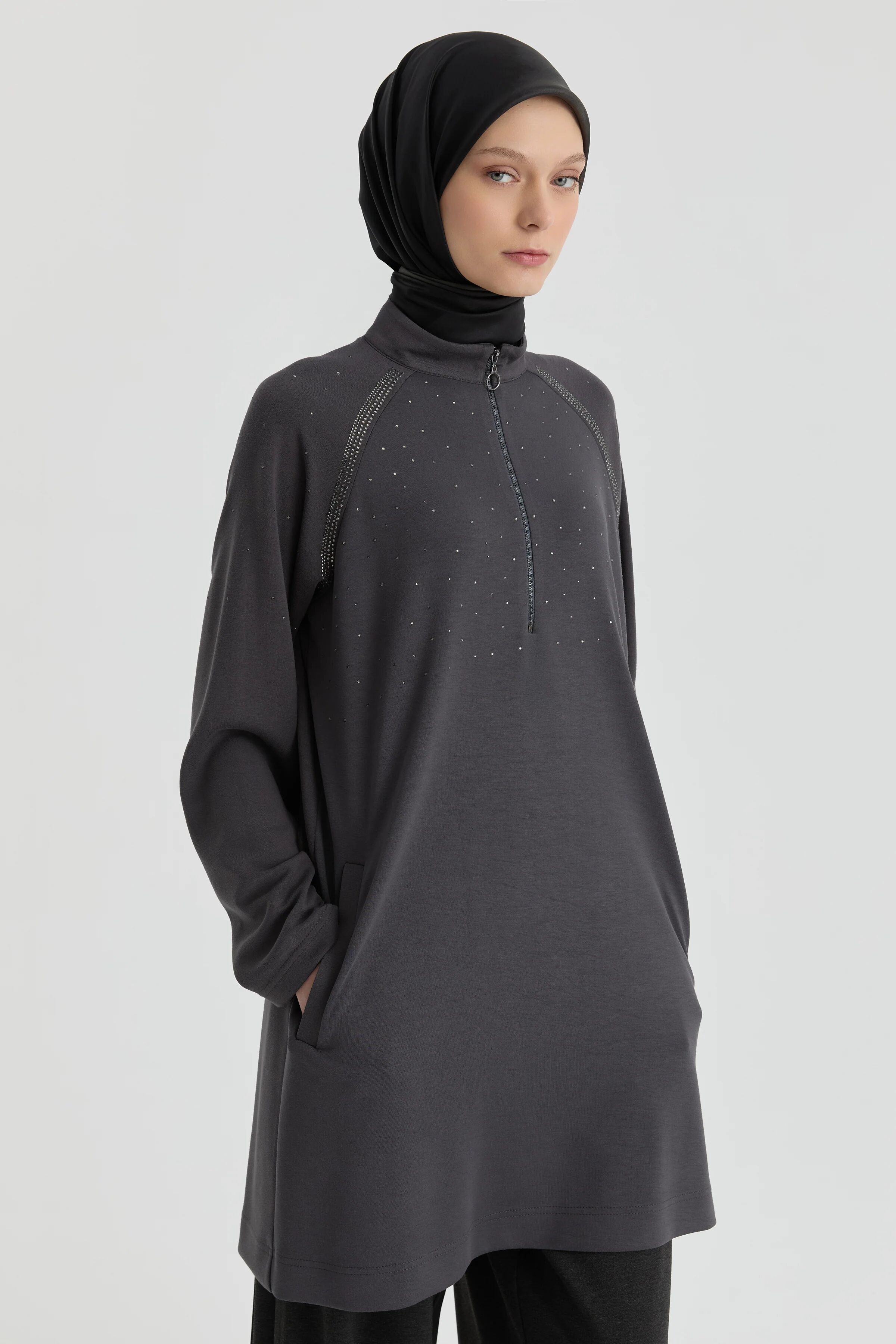 Tunique Avec Détail Manches Raglan
