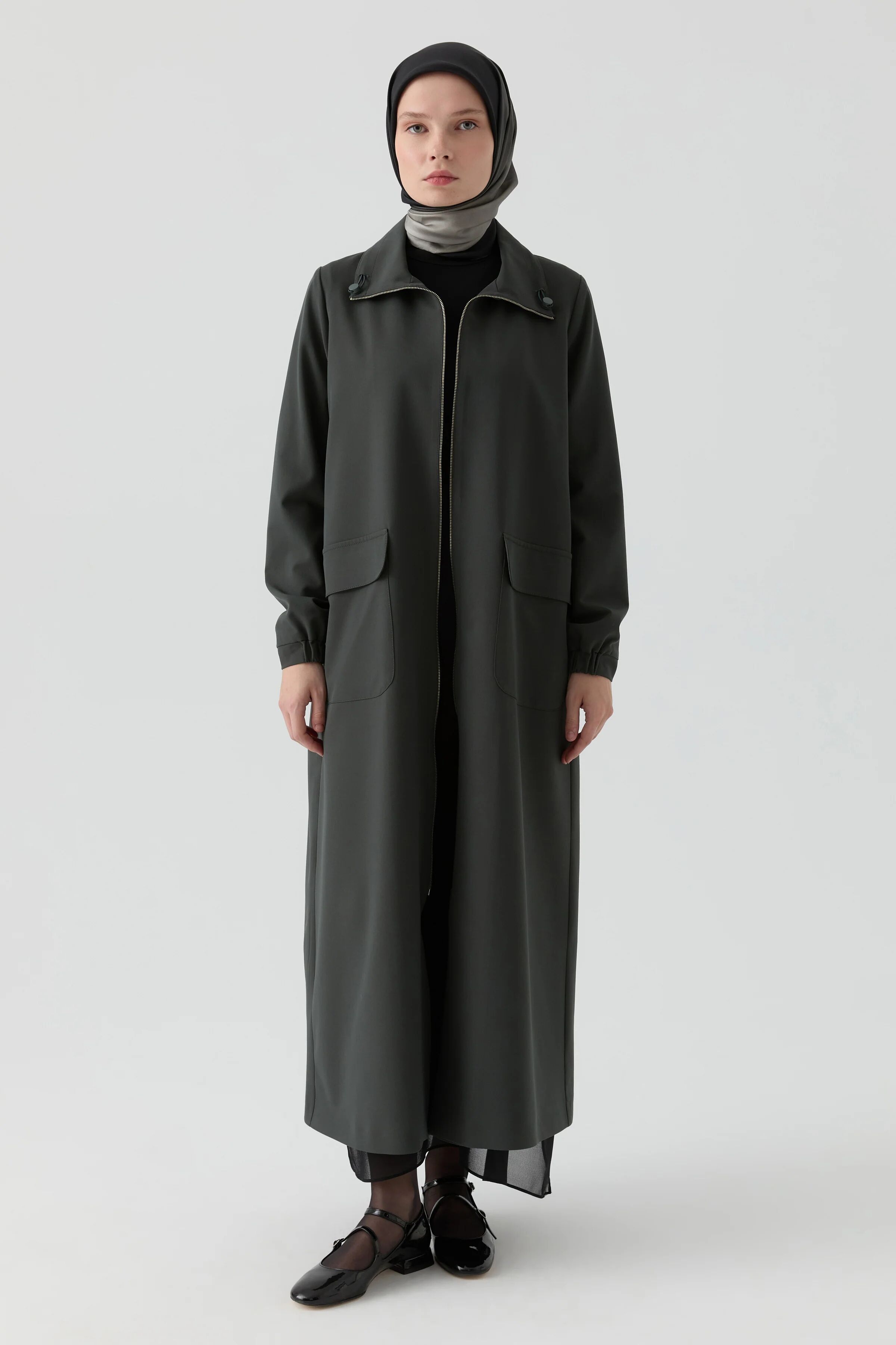Abaya Avec Détail Élastique