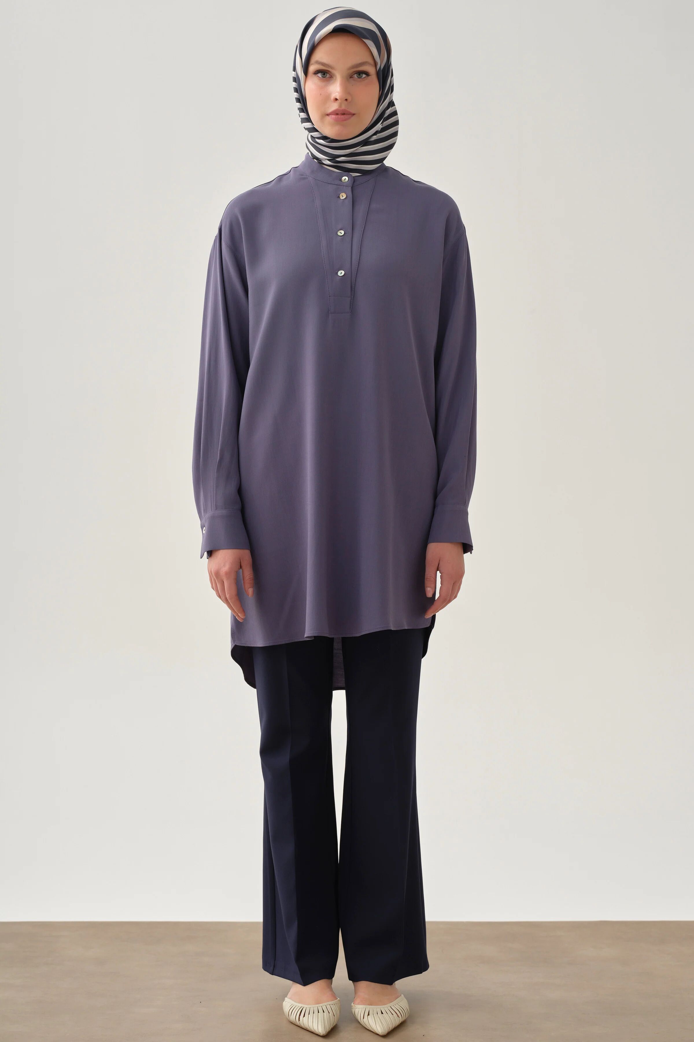 Pantalon Basique À Jambes Évasées