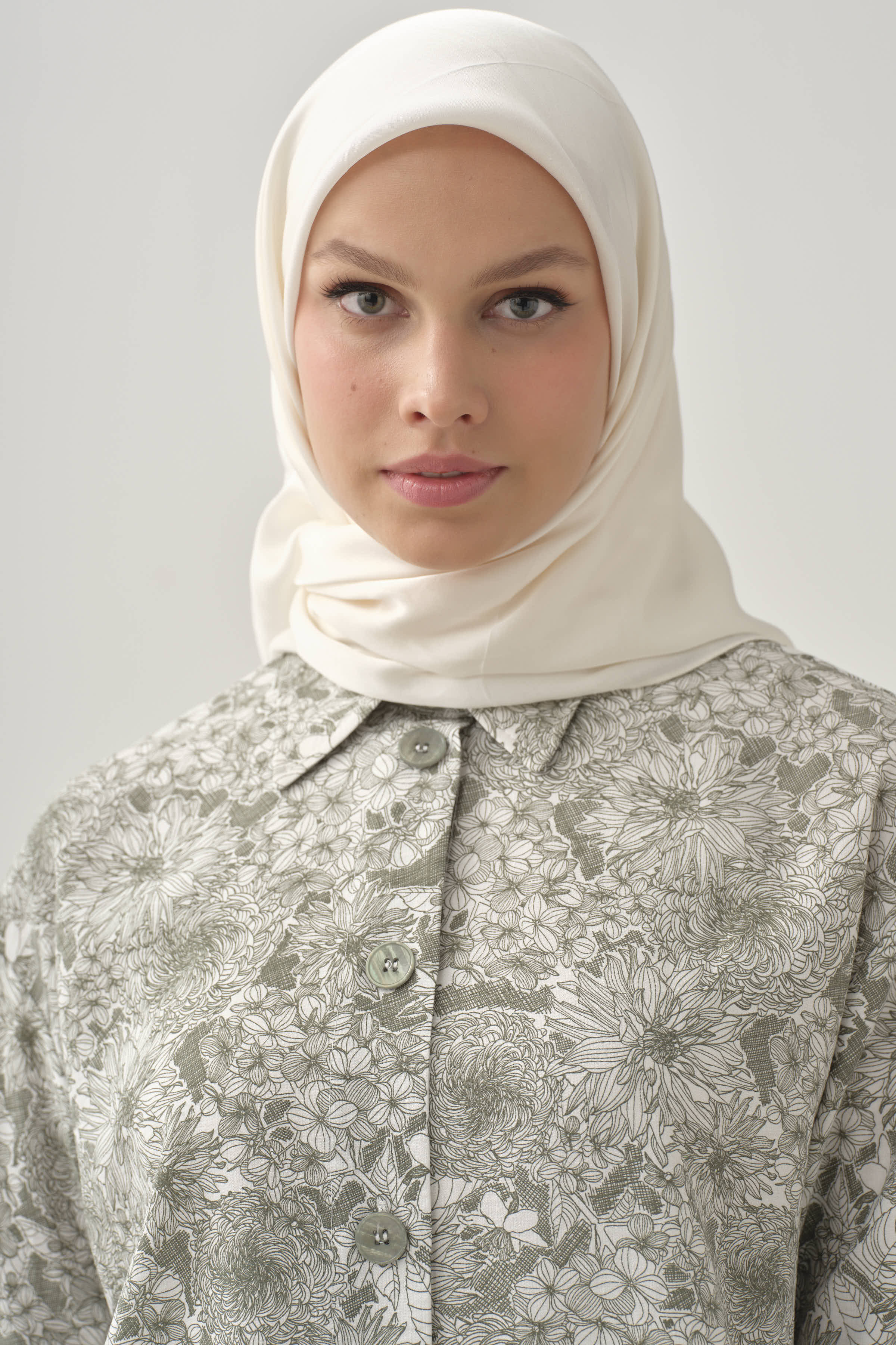 Écharpe En Coton Floche Naturel