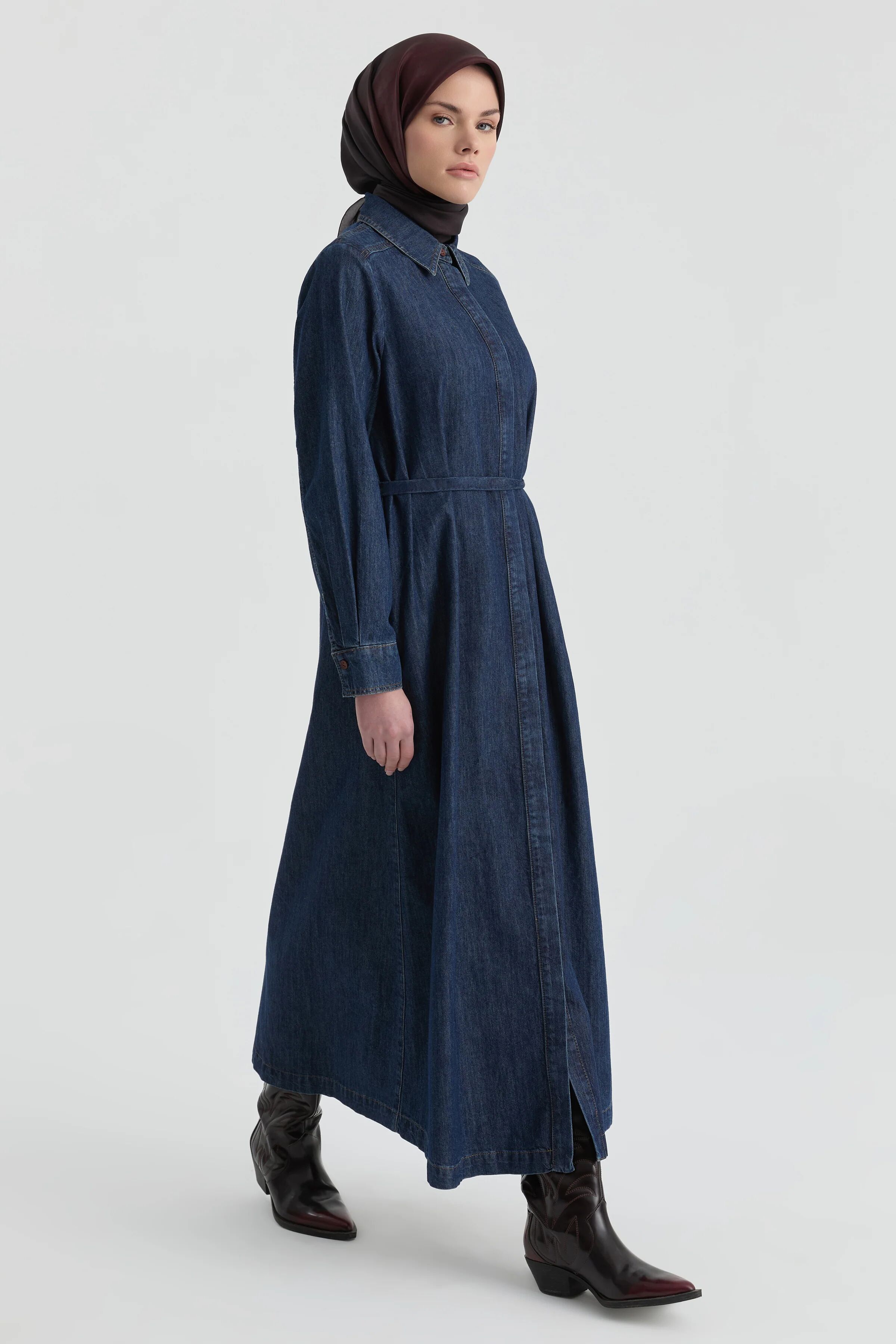 Robe-chemise En Denim