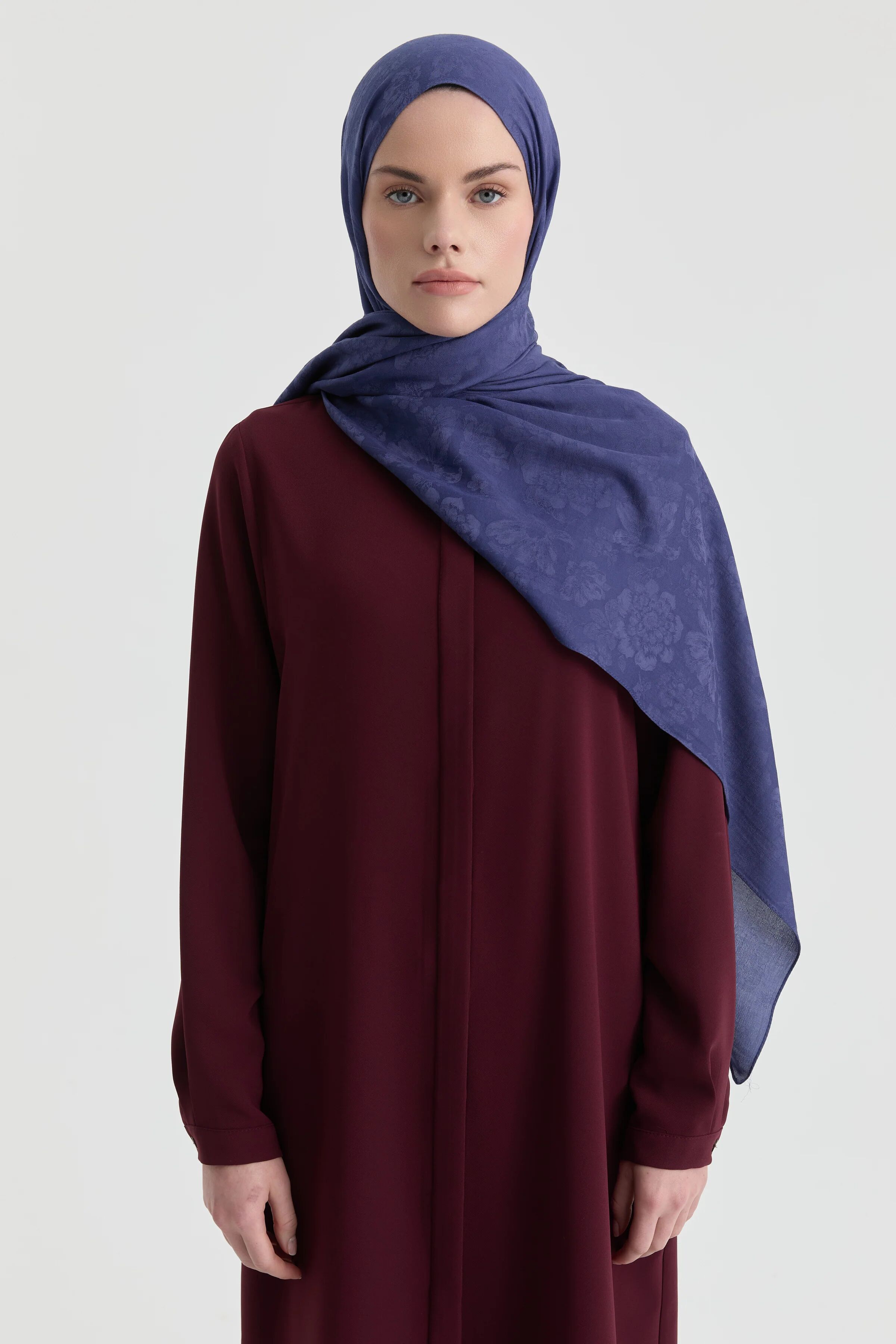 Châle Jacquard Roza - Indigo
