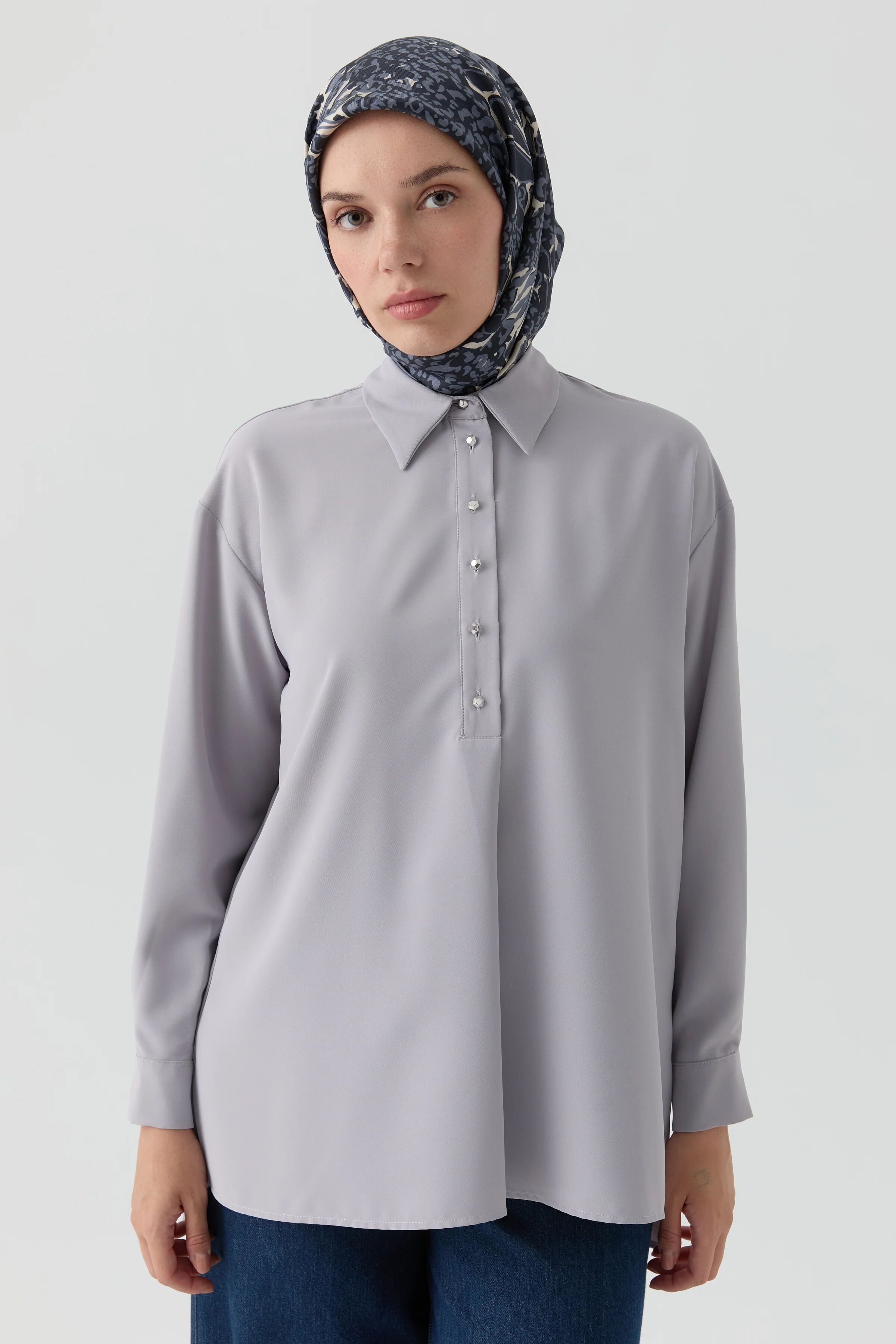 Chemisier À Coupe Asymétrique Avec Fente