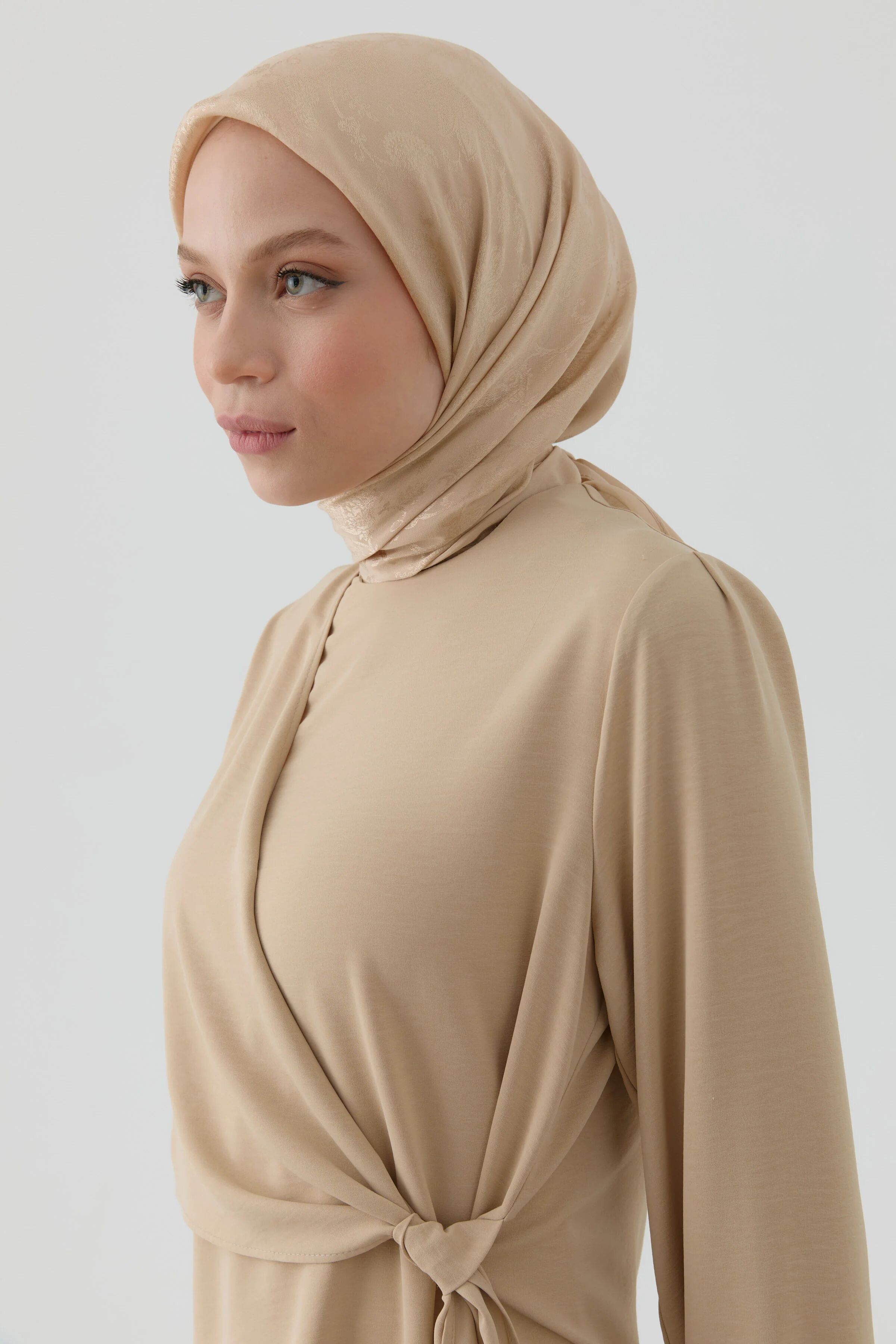 Écharpe Jacquard Nevgül Naturelle