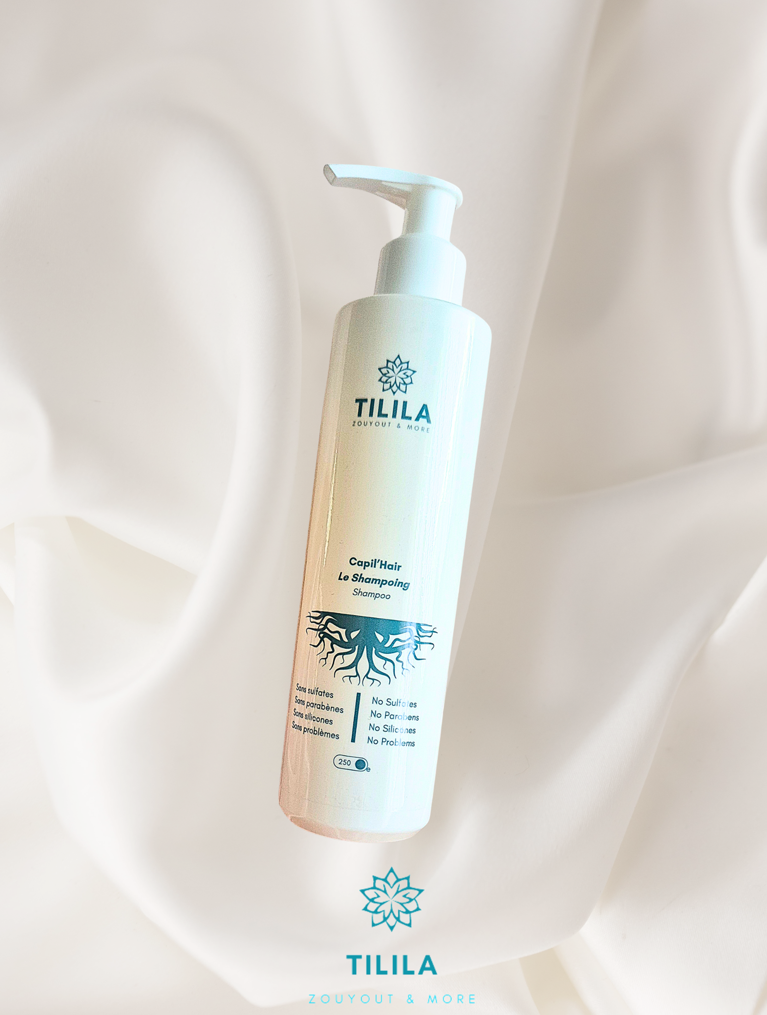 Le shampoing capilhair 0 sulfates 0 silicone 0 phtalates 0parabens