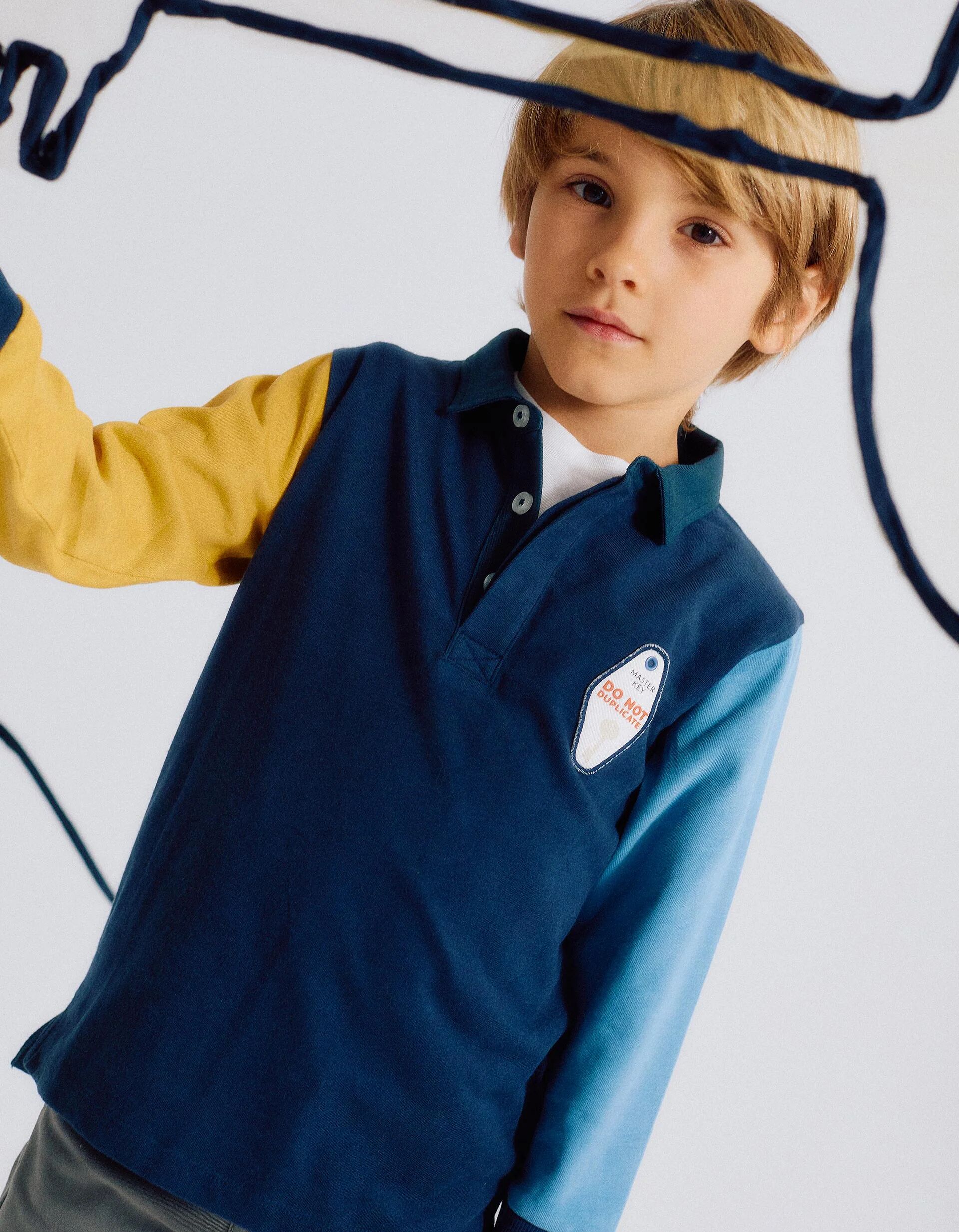 Polo À Manches Longues En Coton