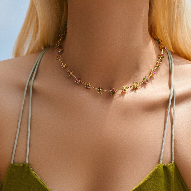 Collier Plaqué Or 18k Cgn004