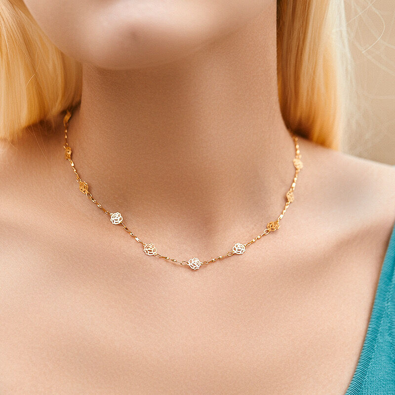 Collier Plaqué Or 18k Cgn012