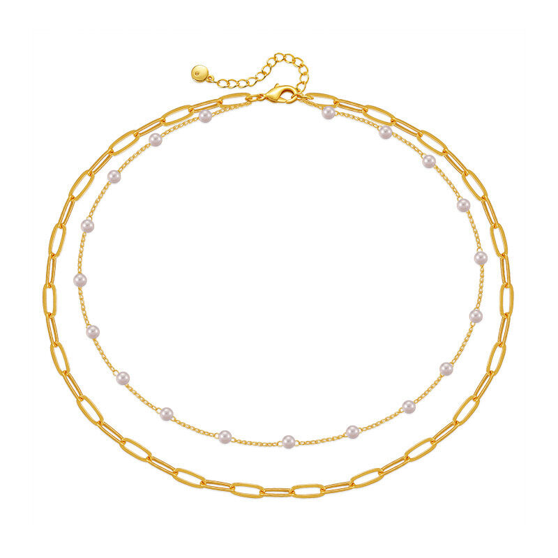 Collier Plaqué Or 18k Cgn021