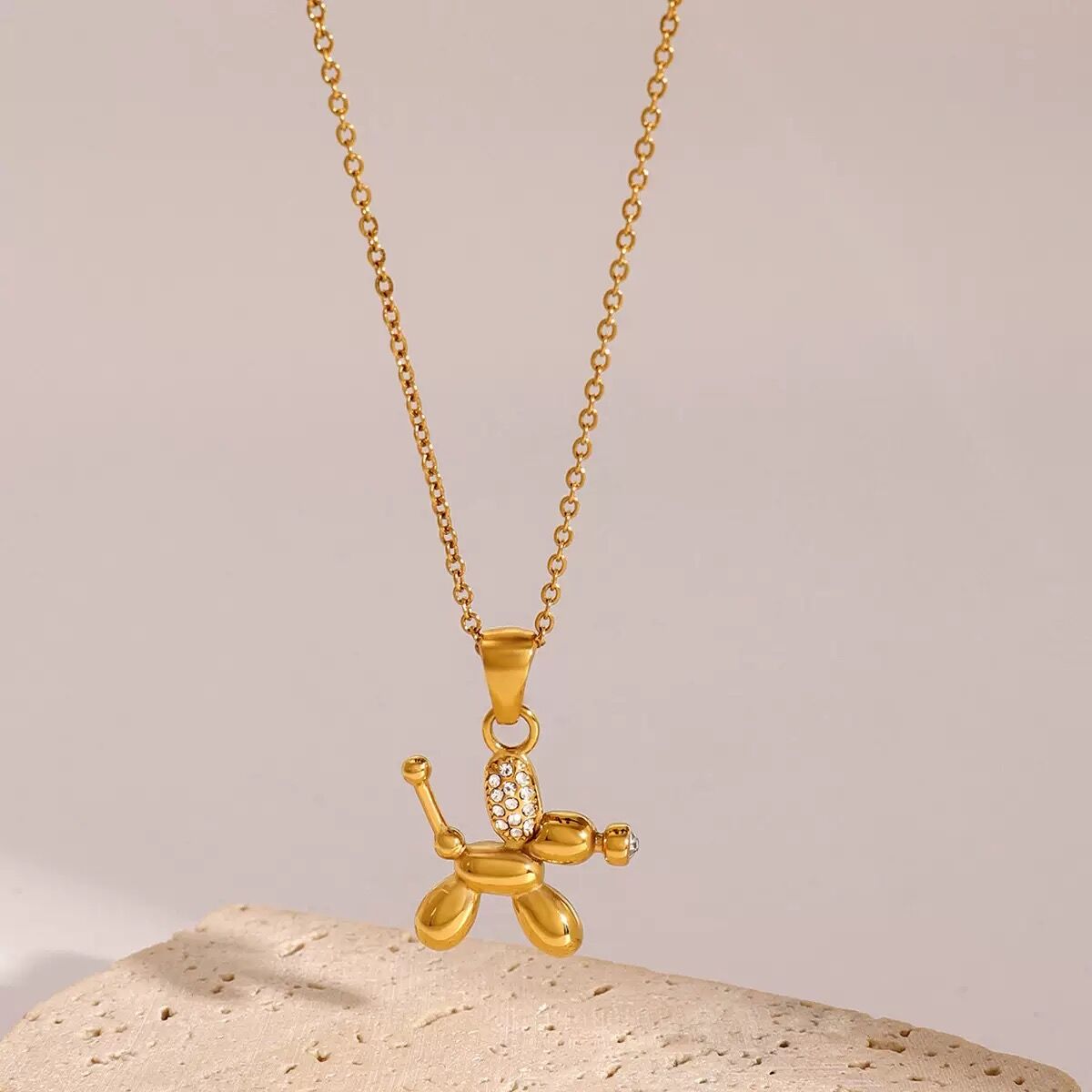 Collier Plaqué  Or 18k Cgn038