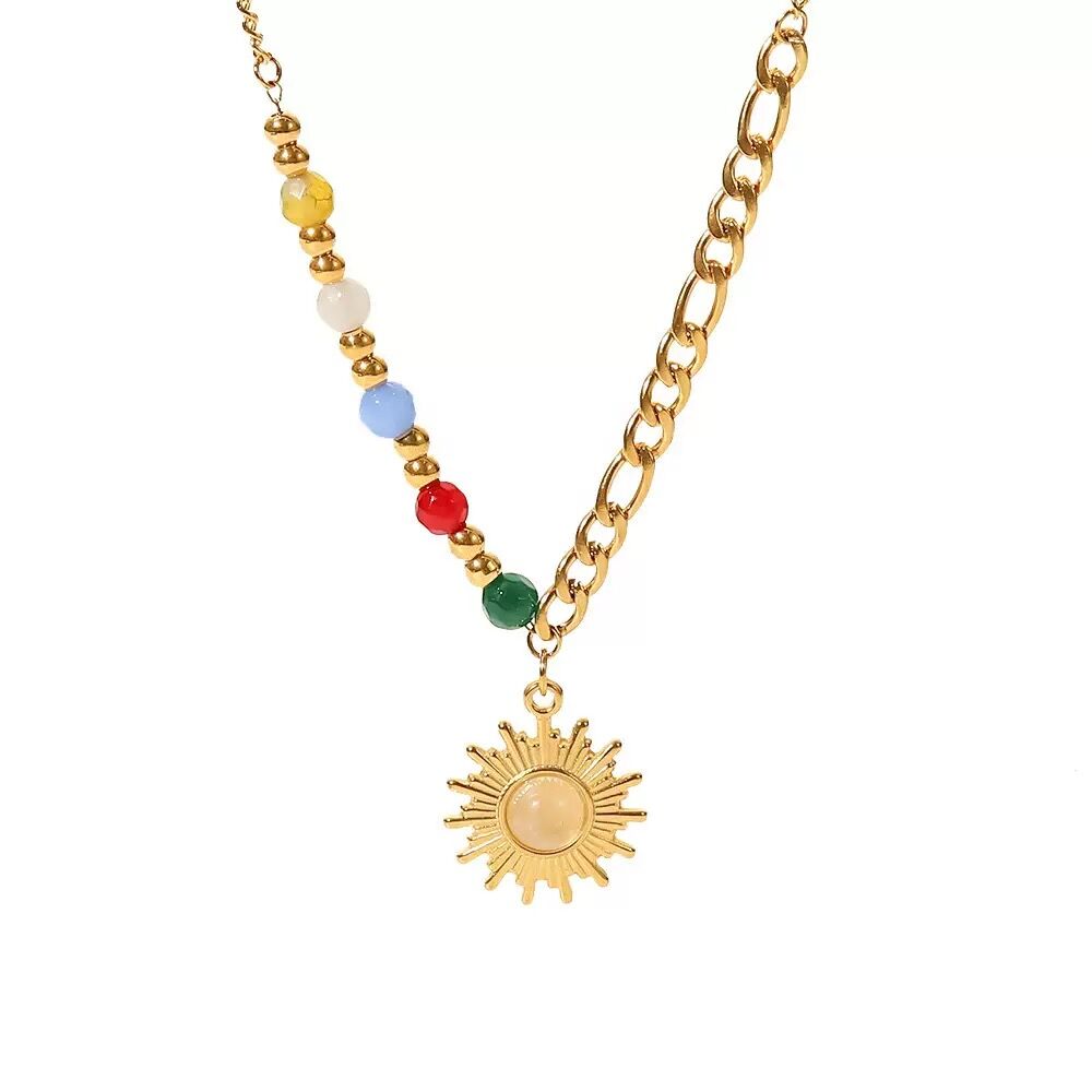 Collier Plaqué  Or 18k Cgn045