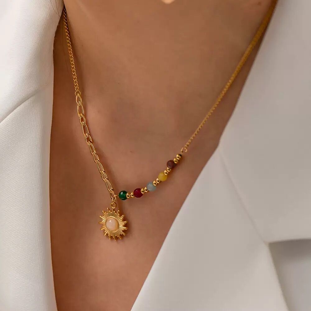 Collier Plaqué  Or 18k Cgn045