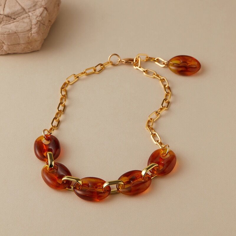 Collier Plaqué  Or 18k Cgn053-3