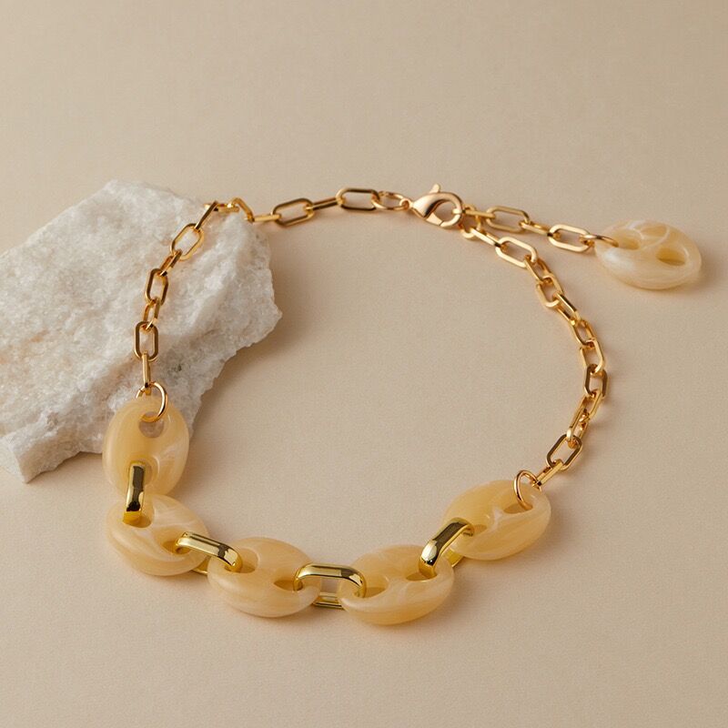 Collier Plaqué  Or 18k Cgn053-5