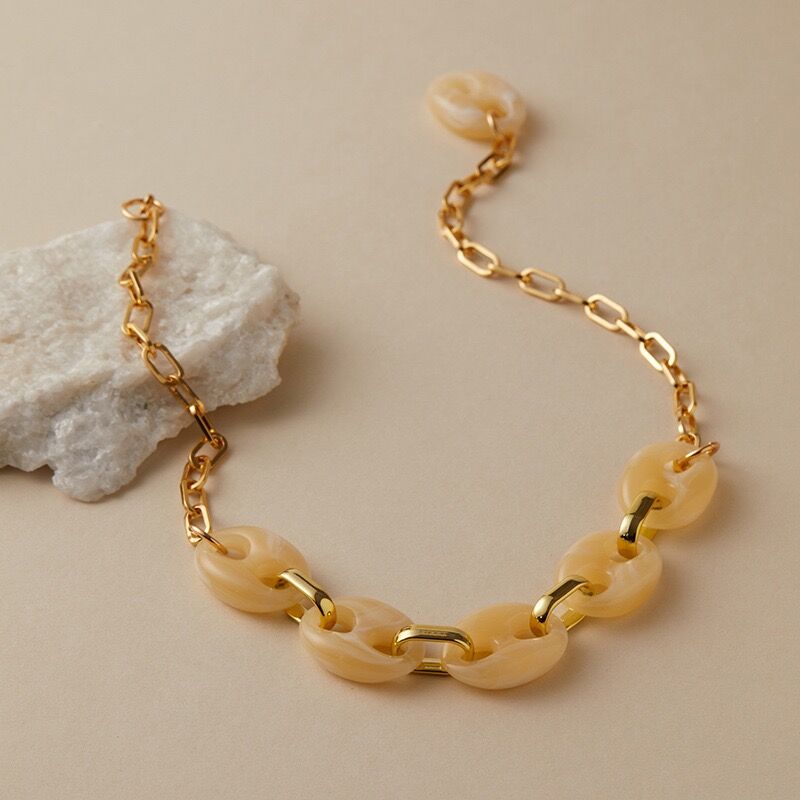 Collier Plaqué  Or 18k Cgn053-5 thumbnail 3