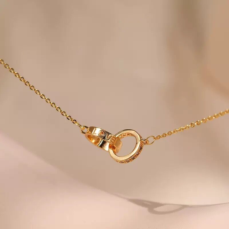 Collier Plaqué  Or 18k Cgn055