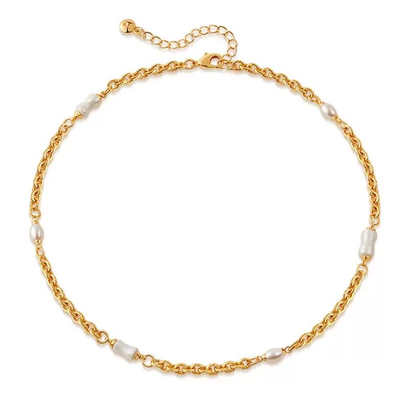 Collier Plaqué  Or 18k Cgn060