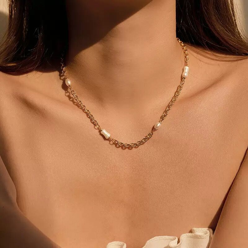 Collier Plaqué  Or 18k Cgn060