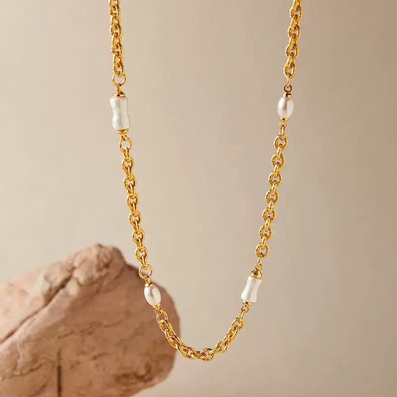 Collier Plaqué  Or 18k Cgn060 thumbnail 3