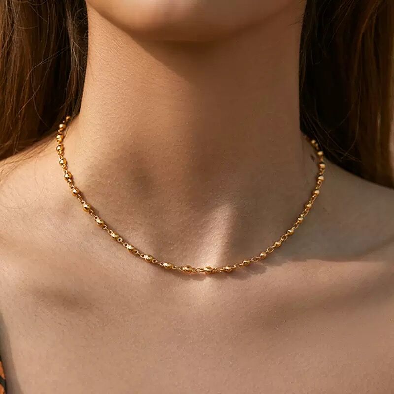 Collier Plaqué  Or 18k Cgn062