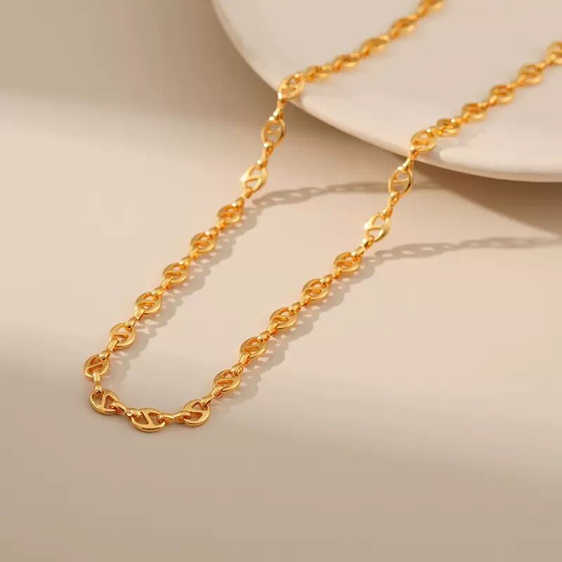 Collier Plaqué  Or 18k Cgn063