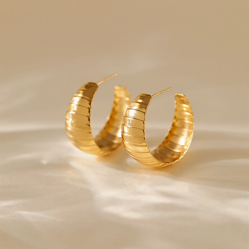 Boucles D’oreilles Élégantes à la Finition Soignée Ogn006 thumbnail 3