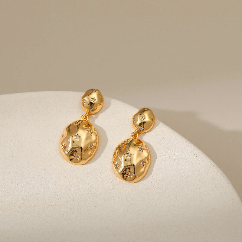 Boucles D’oreilles Élégantes à la Finition Soignée Ogn017