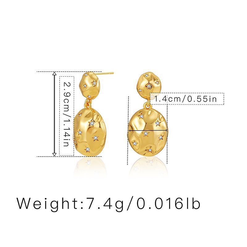 Boucles D’oreilles Élégantes à la Finition Soignée Ogn017 thumbnail 3