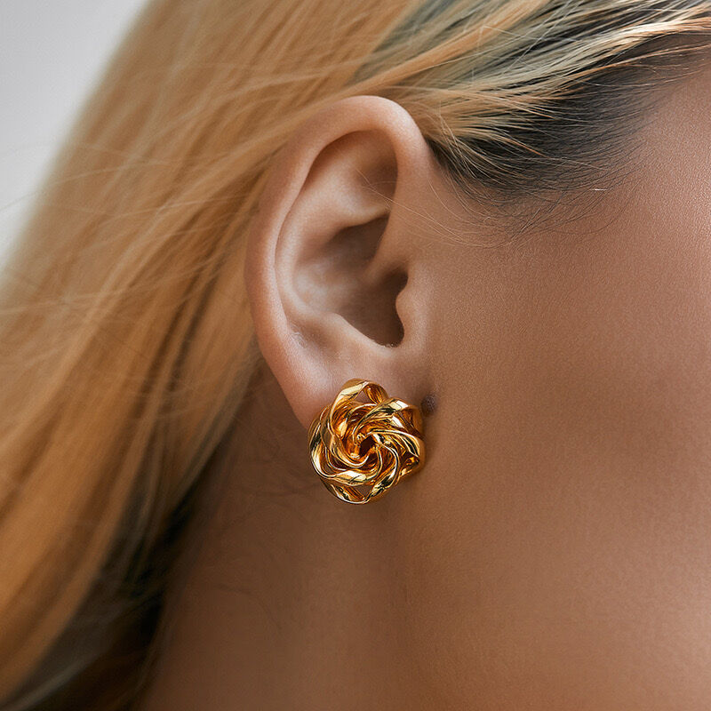 Boucles D’oreilles Élégantes à la Finition Soignée Ogn026 thumbnail 3