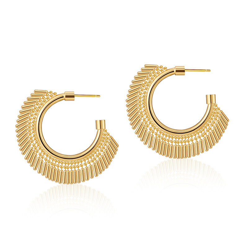 Boucles D’oreilles Élégantes à la Finition Soignée Ogn028