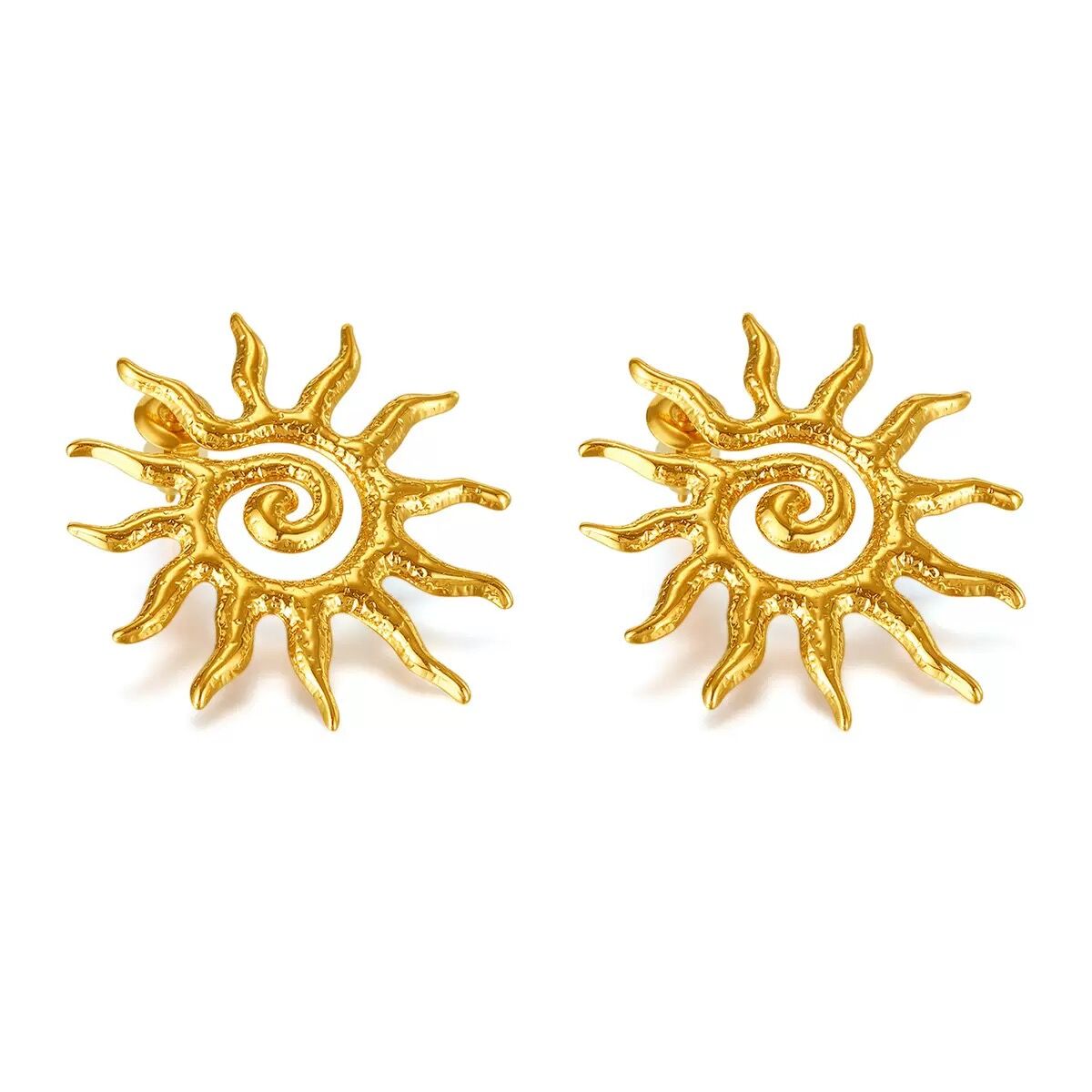 Boucles D'oreilles Plaqué Or 