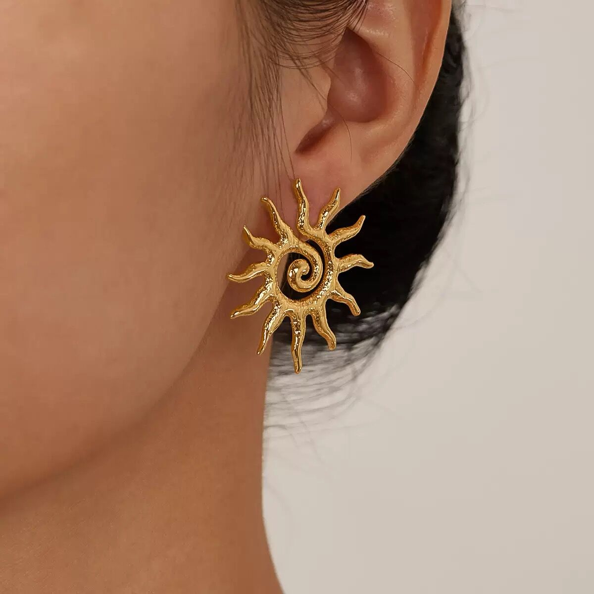 Boucles D'oreilles Plaqué Or 