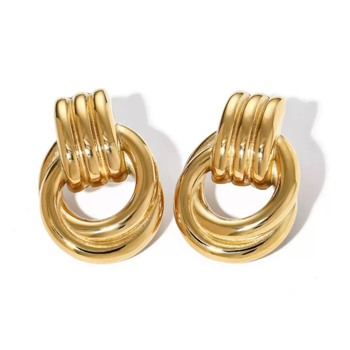 Boucles D'oreilles Plaqué Or Ogn073-1