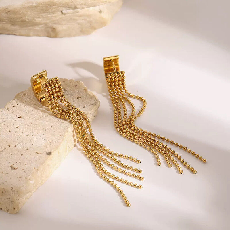 Boucles D'oreilles Plaqué Or Ogn082 thumbnail 4