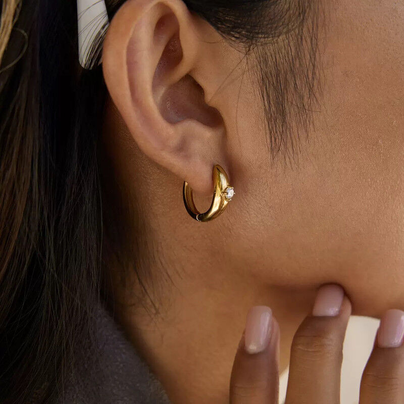 Boucles D'oreilles Plaqué Or Ogn108 thumbnail 4