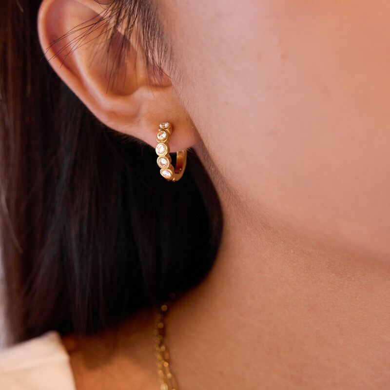 Boucles D'oreilles Plaqué Or Ogn110