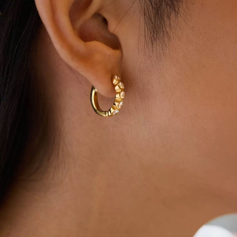 Boucles D'oreilles Plaqué Or Ogn110 thumbnail 3