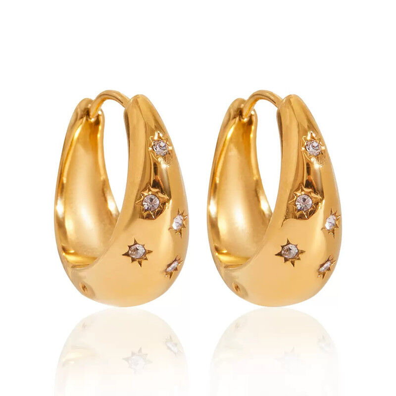 Boucles D'oreilles Plaqué Or Ogn113