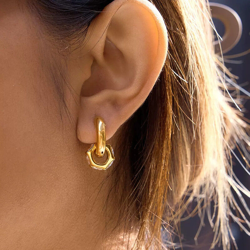 Boucles D'oreilles Plaqué Or Ogn115