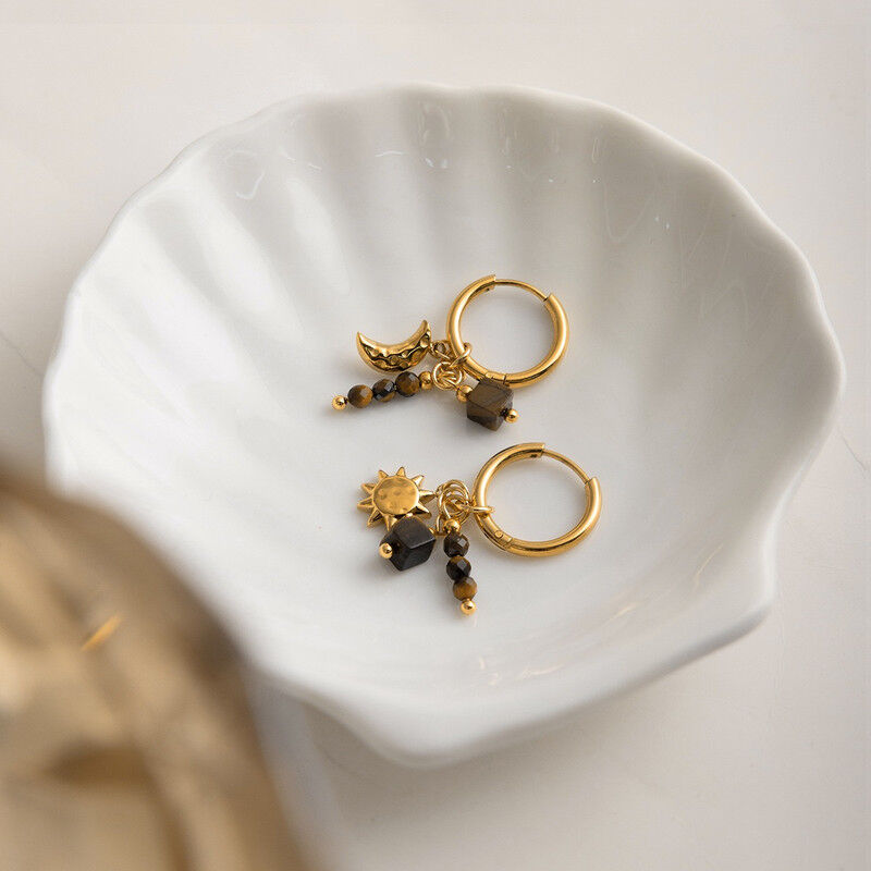 Boucles D'oreilles Plaqué Or Ogn121 thumbnail 4