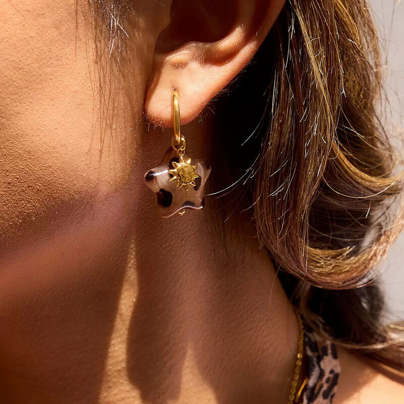 Boucles D'oreilles Plaqué Or Ogn122